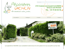 Tablet Screenshot of pepinieres-vachon-jardinerie.com